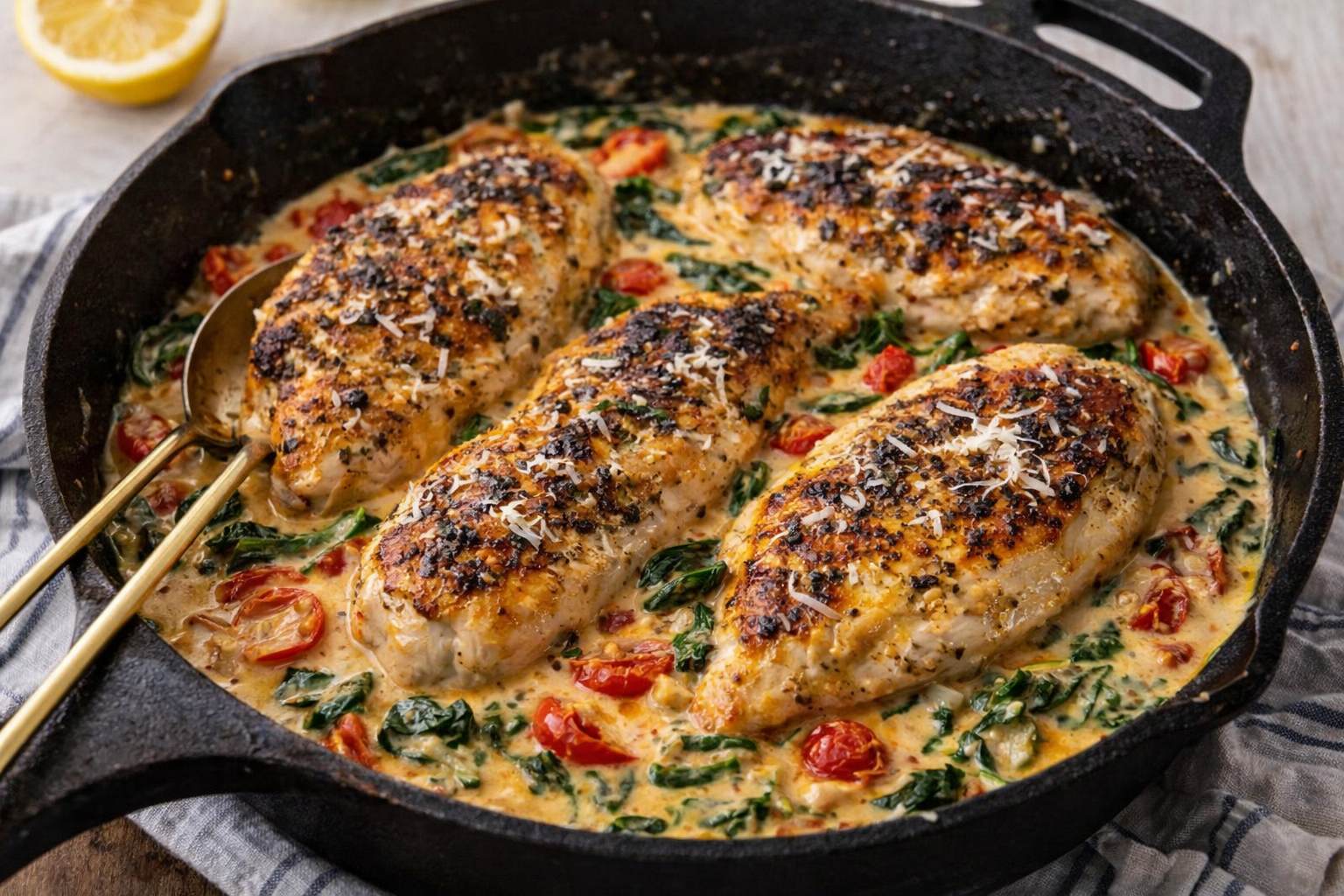 Creamy Tuscan Chicken (Easy & Flavorful Dinner Recipe)