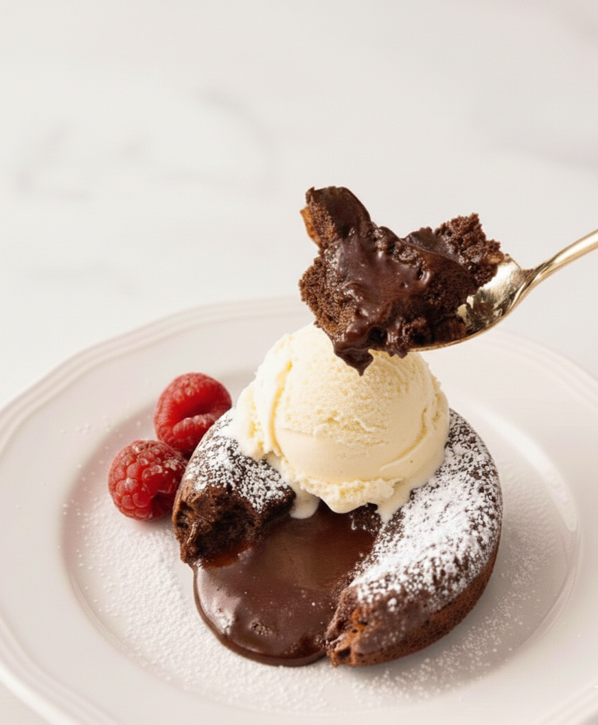 Molten Chocolate Lava Cake – Restaurent-Style Dessert at Home