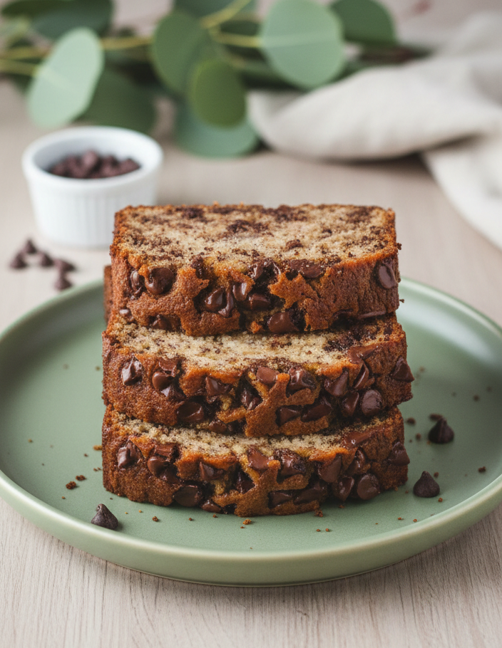 Moist Chocolate Chip Banana Bread Recipe