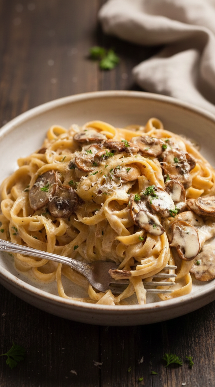 Creamy Mushroom Pasta (Easy, Rich & Ready in 20 Minutes)