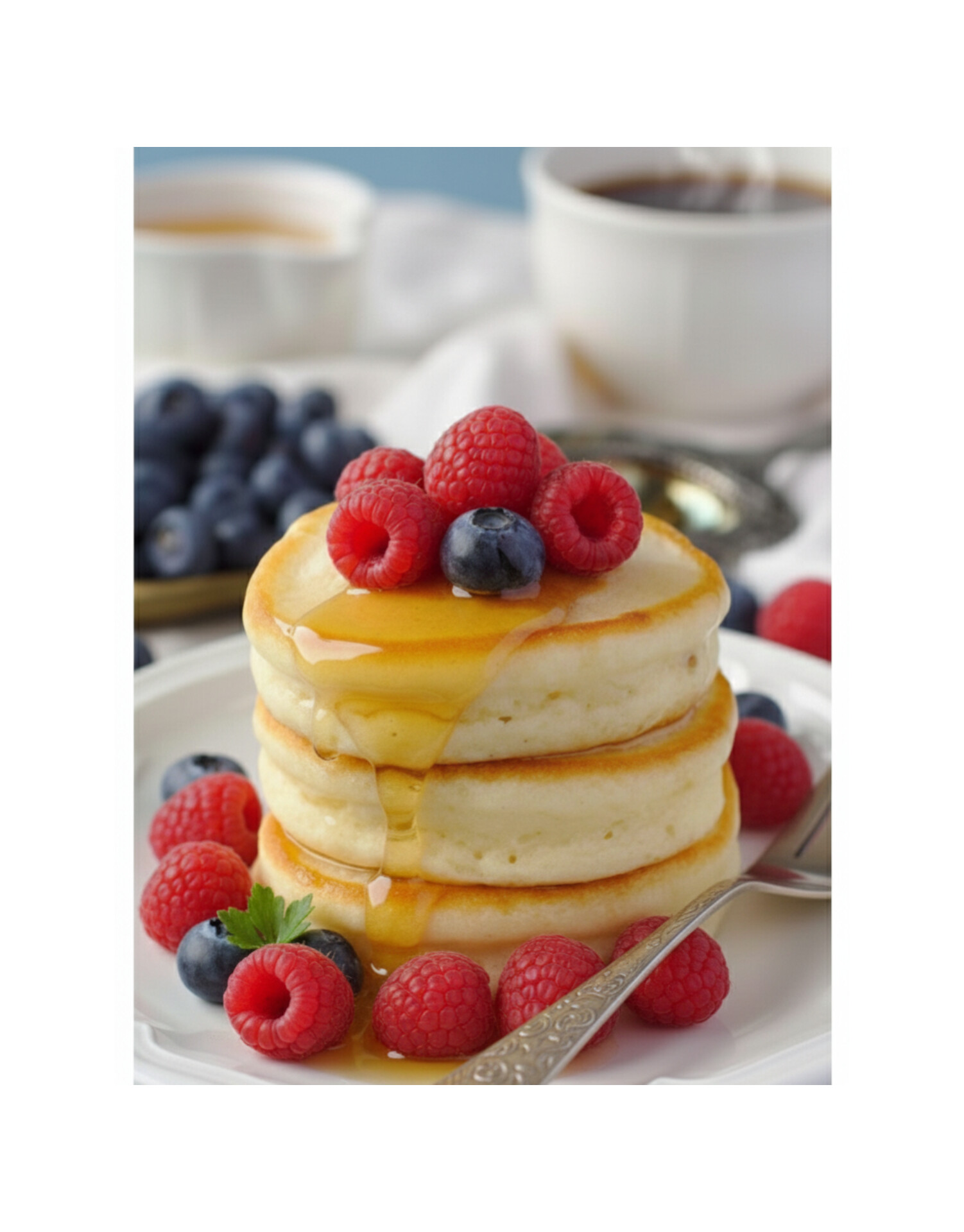 Easy Fluffy Pancakes – Soft, Thick & Delicious